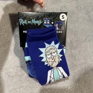 Rick and Morty Boxer Briefs Socks Set Mens Small Cartoon Gift Adult Swim New